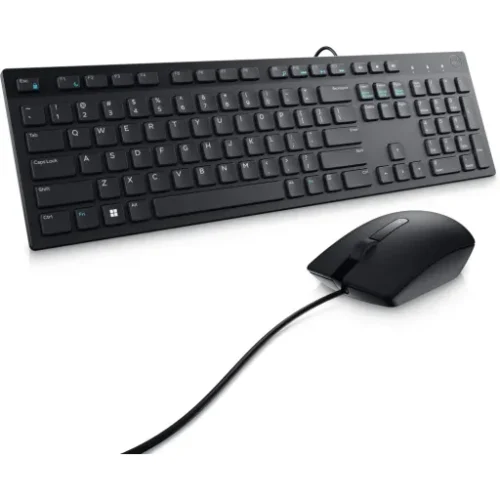 Kit Teclado Mouse Alámbrico Dell KM300C Conectividad USB Cable 1.8 mts Negro